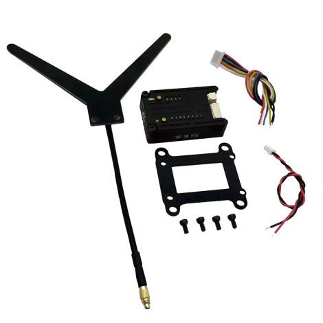 FLYTO 1.2G 1.3G 2W VTX Long-Range FPV Video Transmitter with Flight Stack Mounting Bracket