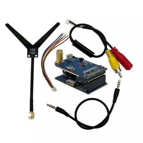 FLYTO 1.2G/1.3G Video Transmitter Receiver with Sound Function, Paired with FPV Goggles, Old - style SM1370R Module